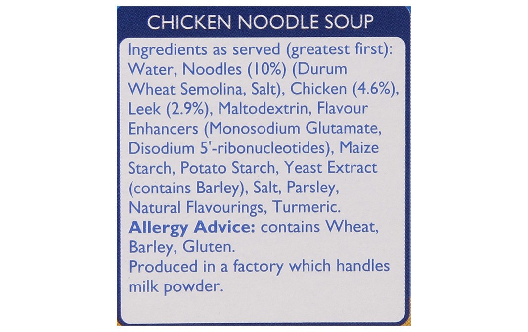 Batchelors Cup a Soup, Chicken Noodle   Box  94 grams